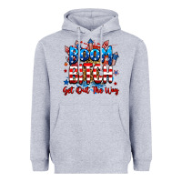 Heather Grey boom bitch get out the way Heavyweight Hoodie - RanaPortraitStore