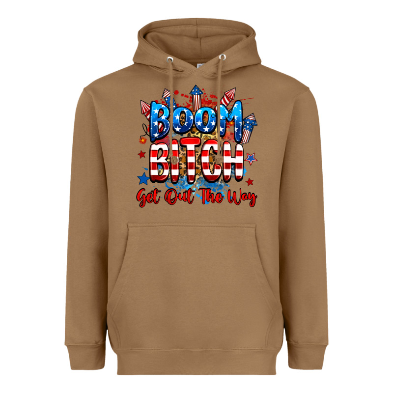 Boom Bitch Get Out The Way Heavyweight Hoodie by RanaPortraitStore | Teevron