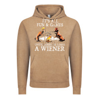 Vintage Coffee it's all fun and games until someone loses a wiener shirt Vintage Hoodie - linhVisuals