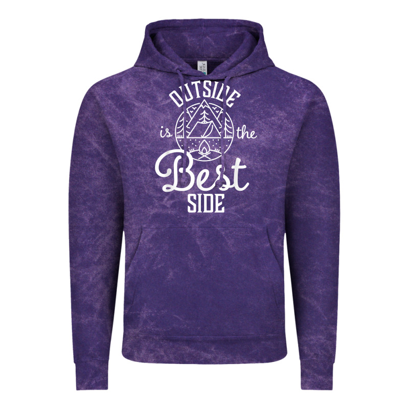 Outside Is The Best Side For Outdoor Campers And Hikers T Shirt Vintage Hoodie by linhVisuals | Teevron