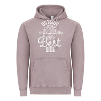 Vintage Zinc outside is the best side for outdoor campers and hikers t shirt Vintage Hoodie - linhVisuals