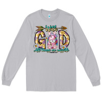 Moon Dust With God All Things Are Possible Easter Day Long Sleeve Tee - CowhideDigitalArt