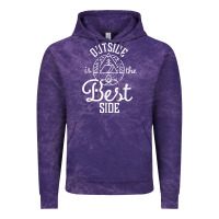 Cloud Purple outside is the best side for outdoor campers and hikers t shirt Vintage Hoodie - linhVisuals