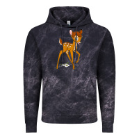 Cloud Black bambi Vintage Hoodie - linhVisuals