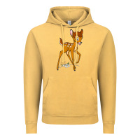 Vintage Mustard bambi Vintage Hoodie - linhVisuals