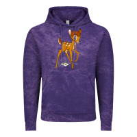 Cloud Purple bambi Vintage Hoodie - linhVisuals