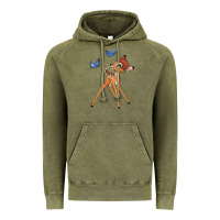 Vintage Olive bambi Vintage Hoodie - linhVisuals