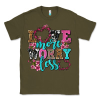 Army Green love more worry less olivia Classic Tee - OliviaCreatesArt