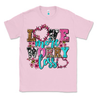 Bubblegum Pink love more worry less olivia Classic Tee - OliviaCreatesArt