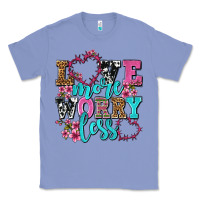 Colony Blue love more worry less olivia Classic Tee - OliviaCreatesArt