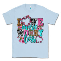 Dusty Blue love more worry less olivia Classic Tee - OliviaCreatesArt