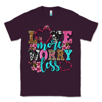 Plum love more worry less olivia Classic Tee - OliviaCreatesArt