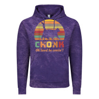 Cloud Purple chonk cat scale meme retro oh lawd he comin' memes t shirt Vintage Hoodie - linhVisuals
