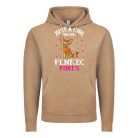 Vintage Coffee fennec fox just a girl who loves fennec foxes t shirt Vintage Hoodie - linhVisuals
