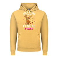 Vintage Mustard fennec fox just a girl who loves fennec foxes t shirt Vintage Hoodie - linhVisuals