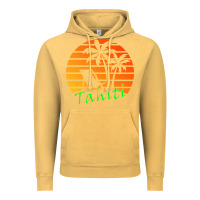 Vintage Mustard outdoor t  shirt tahiti retro vintage sunset t  shirt Vintage Hoodie - linhVisuals