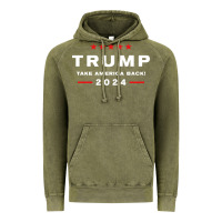 Vintage Olive donald trump 2024 take america back election   the return sweatshirt Vintage Hoodie - linhVisuals