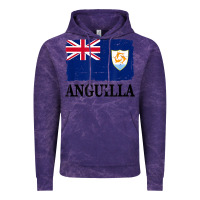 Cloud Purple flag of anguilla   anguilla banner t shirt Vintage Hoodie - linhVisuals