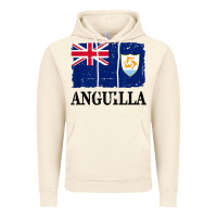 Vintage Artic flag of anguilla   anguilla banner t shirt Vintage Hoodie - linhVisuals