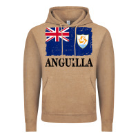 Vintage Coffee flag of anguilla   anguilla banner t shirt Vintage Hoodie - linhVisuals