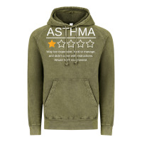 Funny Asthma Awareness One Star Rating Inhaler Wheezy Breath T Shirt Vintage Hoodie | Teevron