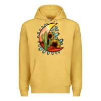 Antique Gold turquoise desert moon Premium Hoodie - Jasminsmagicworld
