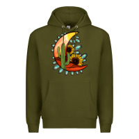 Army Green turquoise desert moon Premium Hoodie - Jasminsmagicworld