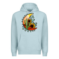 Blue Mist turquoise desert moon Premium Hoodie - Jasminsmagicworld