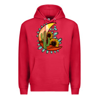 Cardinal turquoise desert moon Premium Hoodie - Jasminsmagicworld