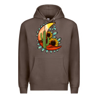Coffee turquoise desert moon Premium Hoodie - Jasminsmagicworld