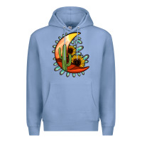 Colony Blue turquoise desert moon Premium Hoodie - Jasminsmagicworld