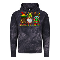 Cloud Black June Teenth Gnomes Vintage Hoodie - CowhideDigitalArt