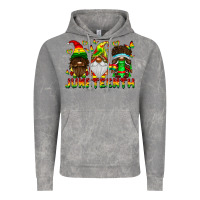 Cloud Rock June Teenth Gnomes Vintage Hoodie - CowhideDigitalArt