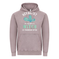Vintage Zinc funny herbalist because a witch is frowned upon herbalism t shirt Vintage Hoodie - linhVisuals