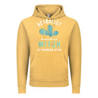 Vintage Mustard funny herbalist because a witch is frowned upon herbalism t shirt Vintage Hoodie - linhVisuals