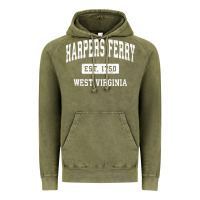 Vintage Olive harpers ferry west virginia wv vintage established sports pullover hoo Vintage Hoodie - linhVisuals