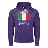 Cloud Purple i'm not yelling i'm italian t shirt Vintage Hoodie - linhVisuals