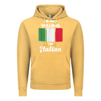 Vintage Mustard i'm not yelling i'm italian t shirt Vintage Hoodie - linhVisuals