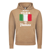 Vintage Coffee i'm not yelling i'm italian t shirt Vintage Hoodie - linhVisuals