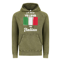 Vintage Olive i'm not yelling i'm italian t shirt Vintage Hoodie - linhVisuals
