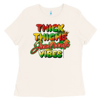 Bone thick thighs juneteenth vibes Ladies Tee - FaDigitalArtStudio