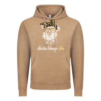 Vintage Coffee birthday and mother's day gift miniature schnauzer mom t shirt Vintage Hoodie - linhVisuals