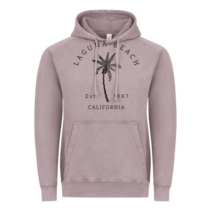 Retro Cool Laguna Beach California Palm Tree Unique Novelty Sweatshirt Vintage Hoodie by linhVisuals | Teevron