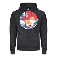 Vintage Black rough collie t  shirt rough collie gifts   ocean waves surfing rough c Vintage Hoodie - linhVisuals