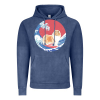 Vintage Denim rough collie t  shirt rough collie gifts   ocean waves surfing rough c Vintage Hoodie - linhVisuals