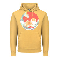 Vintage Mustard rough collie t  shirt rough collie gifts   ocean waves surfing rough c Vintage Hoodie - linhVisuals