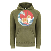 Vintage Olive rough collie t  shirt rough collie gifts   ocean waves surfing rough c Vintage Hoodie - linhVisuals