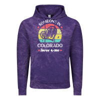 Cloud Purple someone in colorado loves me t  shirt someone in colorado loves me fun Vintage Hoodie - linhVisuals