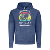 Vintage Denim someone in kentucky loves me t  shirt someone in kentucky loves me fun Vintage Hoodie - linhVisuals