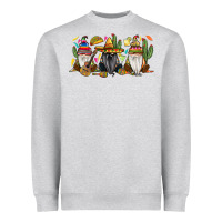 Heather Grey Mexican gnomes Heavyweight Sweatshirt - RanaPortraitStore